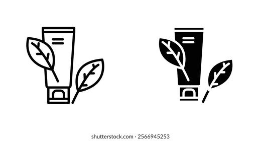 Face wash icons. black and white vector set.