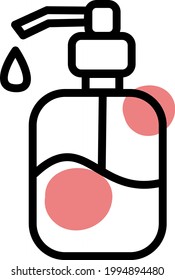 Face wash, illustration, on a white background.