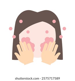 Face Wash Vector EPS 10 for print, digital UI, UX kit, web and app development for health, personal care, body treatment and more.