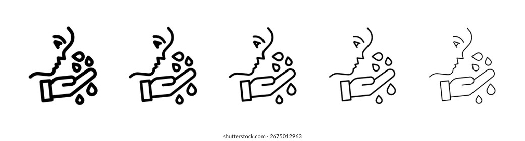 Icono de lavado de cara Arte vectorial Ilustración