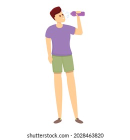 Face water splash icon cartoon vector. Skin care. Water body