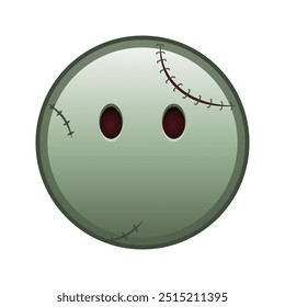 Face without mouth Large size of zombie halloween emoji
