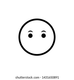 Face Without Mouth Vector Illustarion