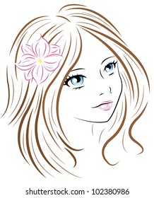 face of a woman