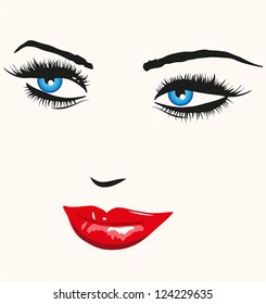 The face of woman