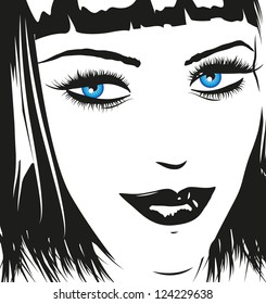 The face of woman