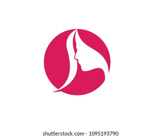 Face Woman Face Logo Symbols Stock Vector (Royalty Free) 1095193790