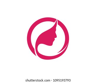 Face Woman Face Logo Symbols Stock Vector (Royalty Free) 1095193793 ...