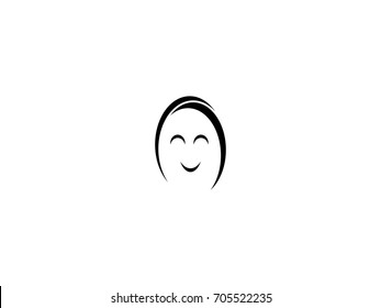 face of woman vector
