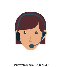 face woman  vector illusttration