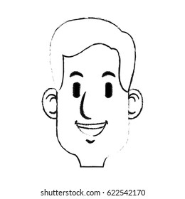 face of young happy man icon image 