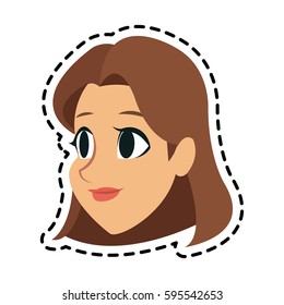 face of young woman icon image 