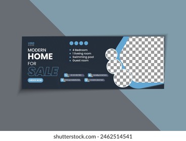 Facebook banner home sale design template