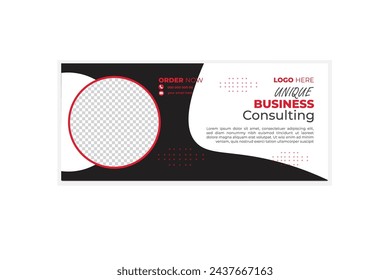 VECTOR DE DISEÑO DE CUBIERTA DE NEGOCIO DE FACEBOOK