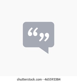 Facebook comment comma Icon Vector. Message Graphic. Social Media User Interface Sign. New notification flat Illustration. FB UI Symbol. 2016 Design