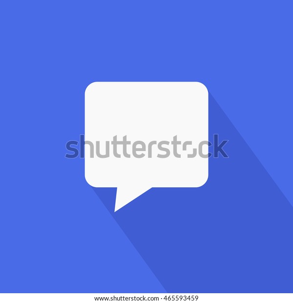 Facebook Comment Icon Vector Message Graphic Stock Vector Royalty Free 465593459