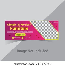 Facebook cover ads and web banner ad template, use for social media, social media post design template  with layered