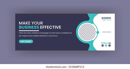 Facebook cover banner template Design, web banner corporate business social media design