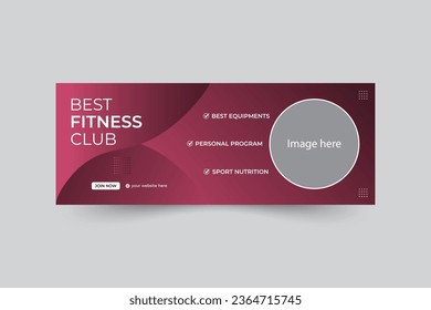 Facebook Cover Design..For business medical fitness travel real state..Modern facebook cover..facebook cover vector..New design facebook cover..