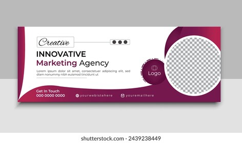 Facebook cover design, Moder Facebook web banner design.
