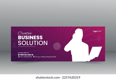 Facebook Cover Design for Social Media Post.Corporate facebook timeline cover design.
Corporate business social media design Facebook cover template web banner template.