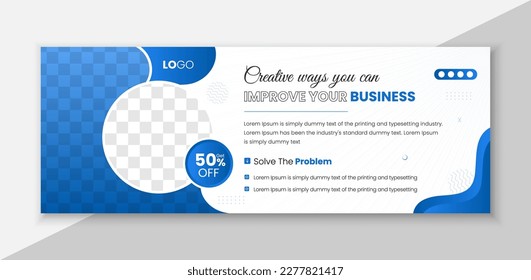 Facebook Cover Design Template, Banner Template and Web Banner Template 