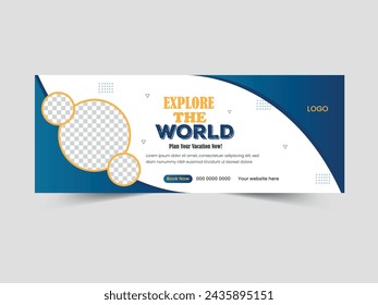 Facebook Cover Design Template, Banner Template and Web Banner Template Design for Social Media  Post