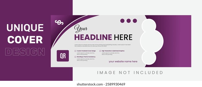 Facebook Cover Design Template, Banner Template and Web Banner Template Design | Template Design for Social Media with mixed beautiful blue and green gradient color
