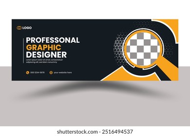 Facebook Cover Design Template, social media banner and Facebook cover web banner template.