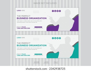 Facebook Cover Design Template, Web Banner Template Design for Social Media Post