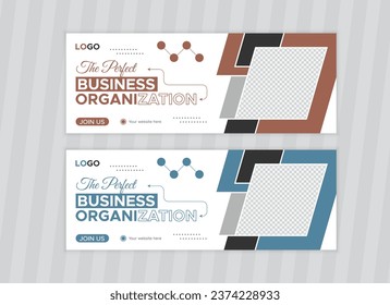Facebook Cover Design Template, Web Banner Template Design for Social Media Post