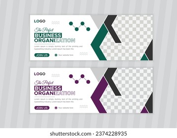 Facebook Cover Design Template, Web Banner Template Design for Social Media Post