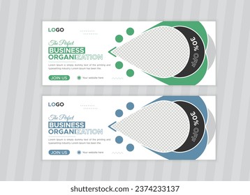 Facebook Cover Design Template, Web Banner Template Design for Social Media Post