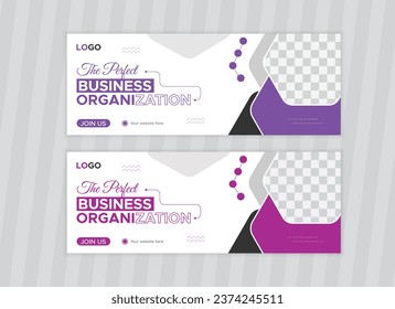 Facebook Cover Design Template, Web Banner Template Design for Social Media Post