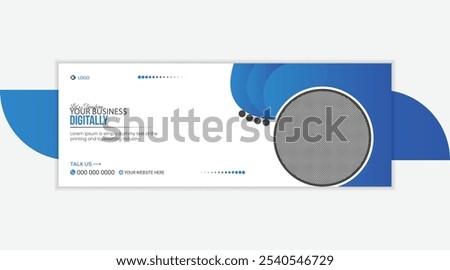 Facebook Cover Design Template, Web Banner Template Design for Social Media Post