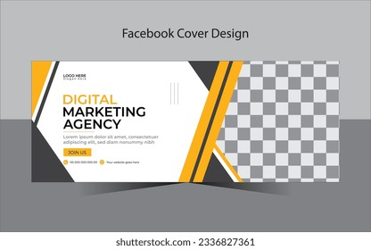 Design-Vorlage für Facebook-Cover, Kreatives Design, Corporate Facebook Cover-Design.