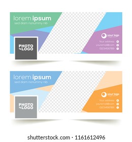 facebook cover element with photo style
