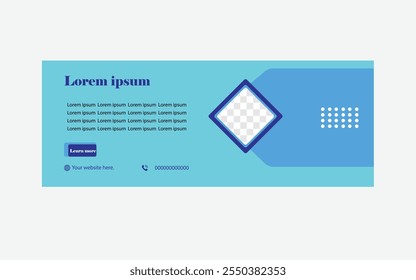 Facebook cover photo design template.