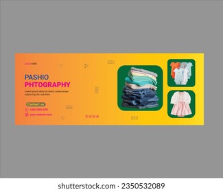Facebook Cover Photo Design Vector