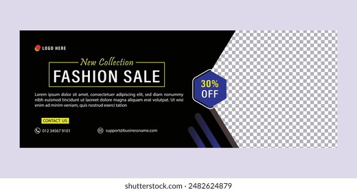 Facebook cover photo template banner image