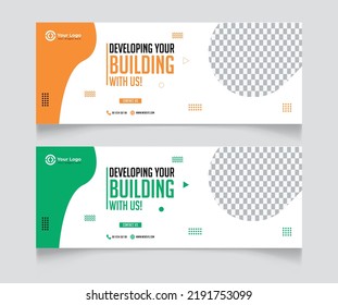 Facebook Cover Template | Linkedin Cover Template | Twitter Header Template