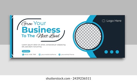 Facebook cover template, vector Facebook cover, web banner template