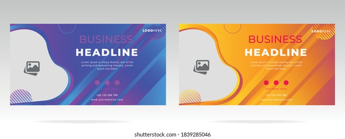 Facebook Cover, Web Banner, Social Media Template, Vector Cover Design for social media
