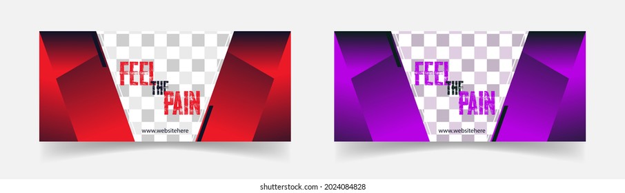 Facebook Cover Web Banner Social Media Design Template Vector. Creative and corporate cover design. Abstract banner design for ads, banner social media, banner fashion sale. Business Facebook cover.