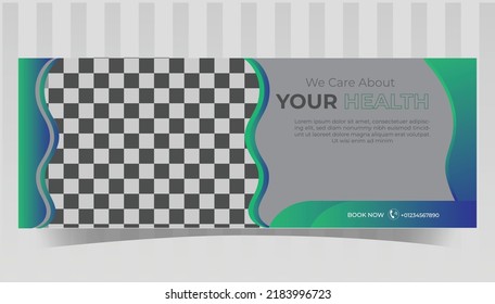 Facebook Cover Web Banner Social Media Template design Vector,Fitness social media cover design,fitness web banner template.gym social media timeline post template, Facebook cover photos size. graphic