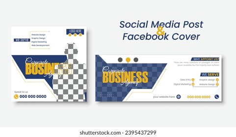 Facebook Cover or Web Banner and social media post banner design.