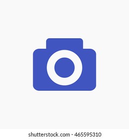 Facebook digital camera and post Photo Icon Vector. Graphic. Social Media User Interface Sign. Share Picture flat Illustration. FB UI Symbol. 2016 Design