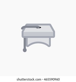 Facebook education Icon Vector. info graphic. social media User Interface Sign. university Flat Illustration. FB people UI Symbol. 2016 Design
