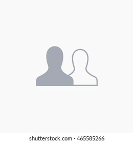 Facebook Friends Icon Vector. Social Media illustration EPS. FB UI sign. User Interface symbol. 2016 design