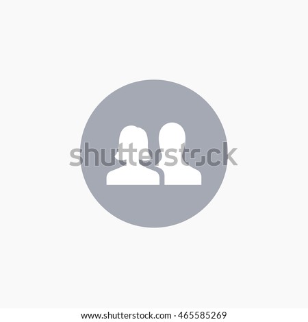 Facebook Friends Icon Vector Social Media Stock Vector Royalty Free Shutterstock